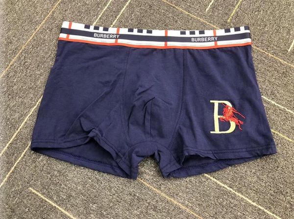 

breathable men underwears soft mens boxers brief letter underpants for mens male shorts boxer, Black;white