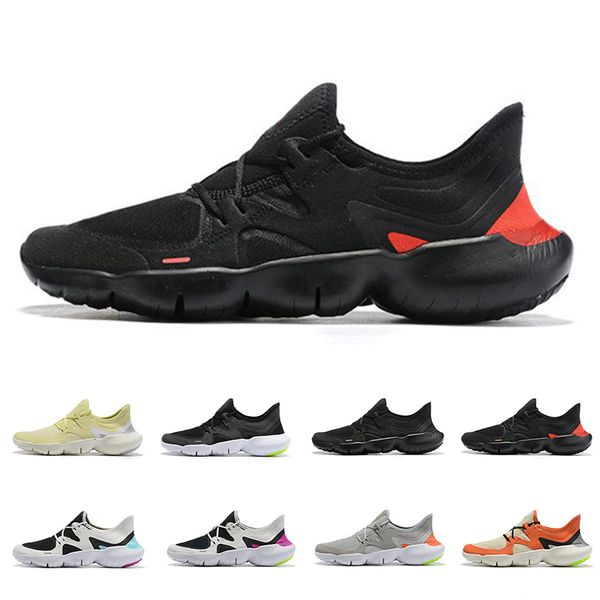 

2019 new rn 5.0 running shoes triple black oreo yellow des chaussures mens trainers womens designer sports sneakers loafers size 36-45