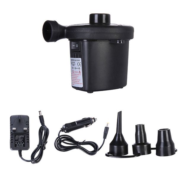 

12v 3 nozzles inflatable boat air suction pump gas-fill air compressor electric pump for beds mattresses toys