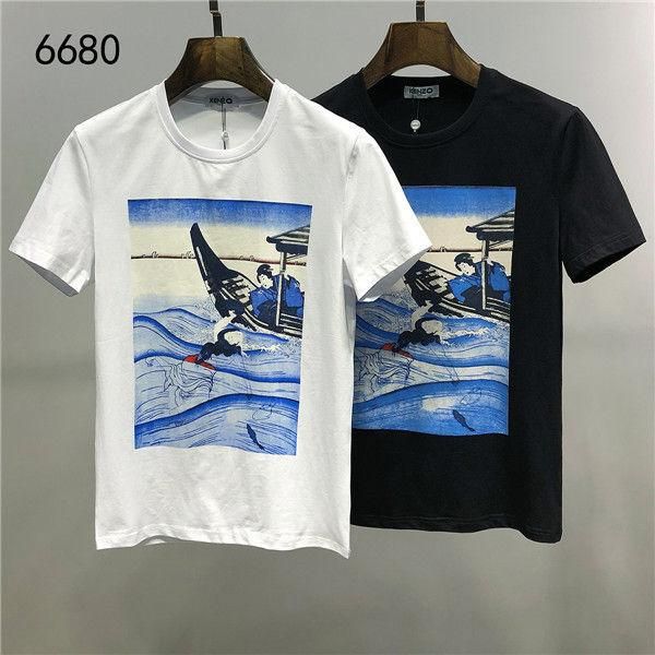 

мужчины футболка мода письмо печати футболка casual slim с коротким рукавом футболки лето medusa топы тис дизайн bra3, White;black