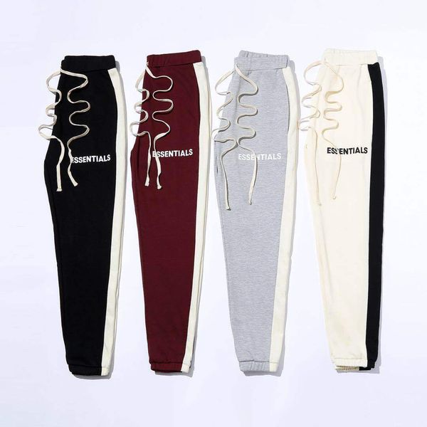 

essentials fear of god страх божий новый прибытия мужская мода трениках мужчины женщины высокого качества essentials спорт est беговая брюки, Black