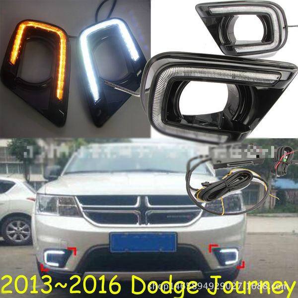 

led daytime running light for dodge journey ont 2014 2015 2016 yellow turn signal relay drl fog lamp decoration