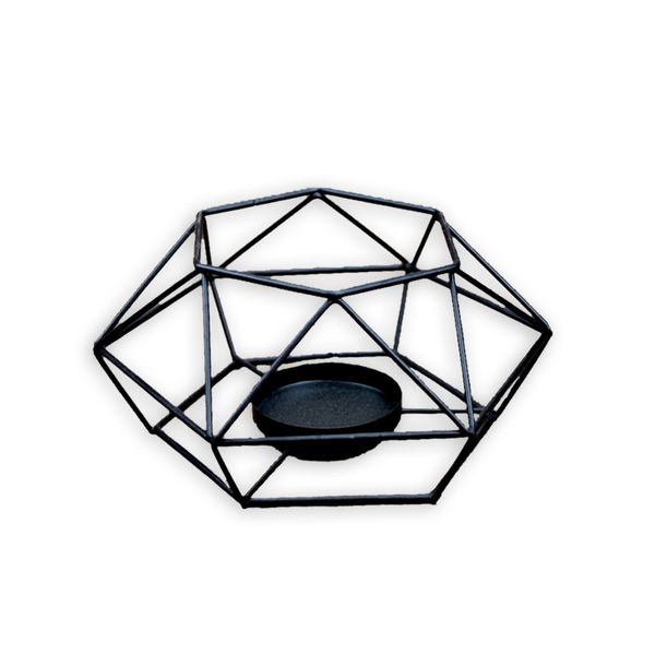 

retro iron candle holder black metal lantern candlestick wedding party decor hg99