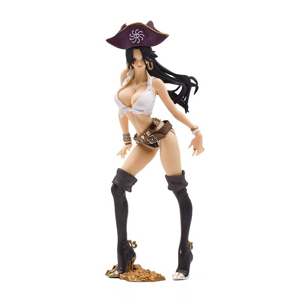 

24cm one piece boa hancock collector action figure toys doll cartoon pvc model toy for christmas gift t200505