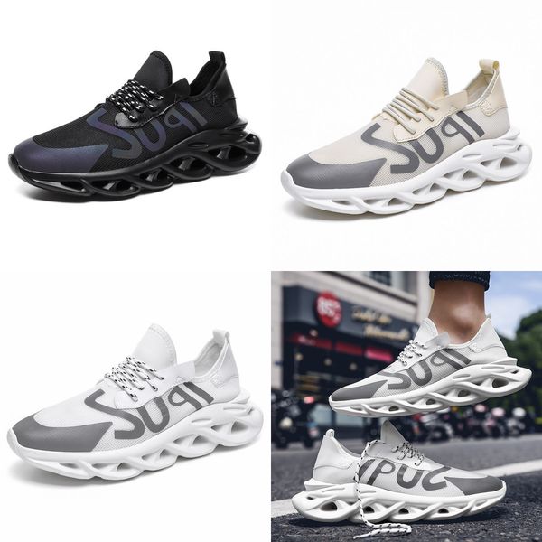 

rommedal men's sneakers shock absorption running shoes men lightweight breathable male casual shoes man lumious lace up footwear, Black