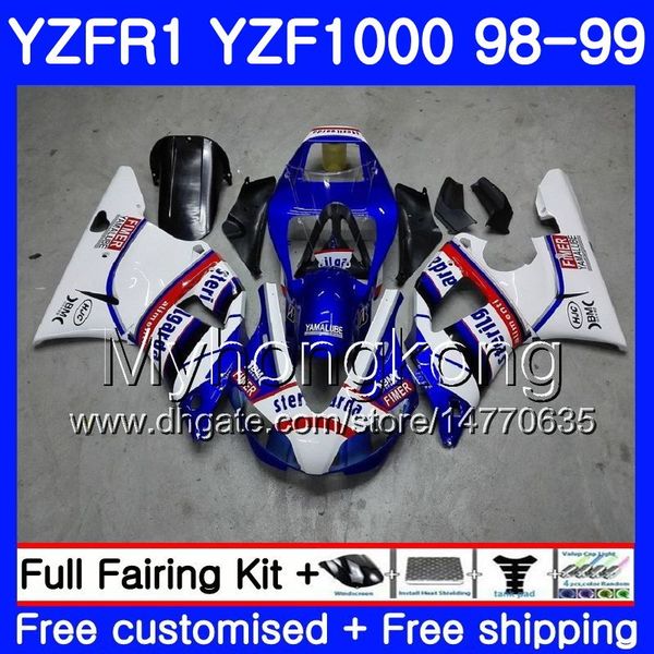 Compre Carrocería Para Yamaha Stock Azul Blanco Yzf R 1 Yzf1000 Yzf R1 1998 1999 Marco 235hm40 Yzf 1000 Yzf R1 98 99 Yzf 1000 Yzfr1 98 99 Carenado A