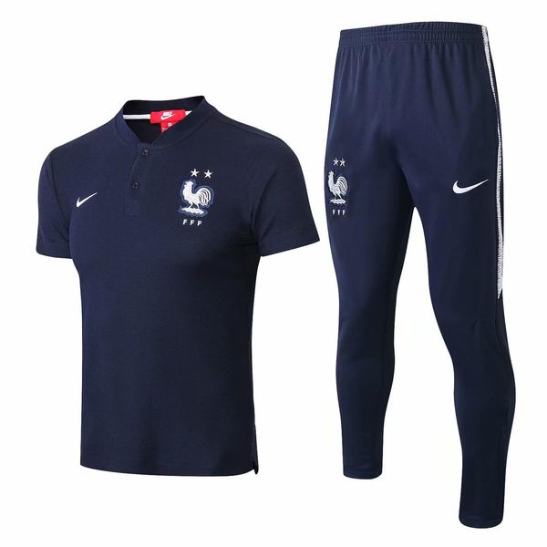 

Whole ale new 18 19 frence polo hirt mbappe pogba weat hirt 2018 2019 occer jer ey griezmann jacket giroud hort leeve training uit