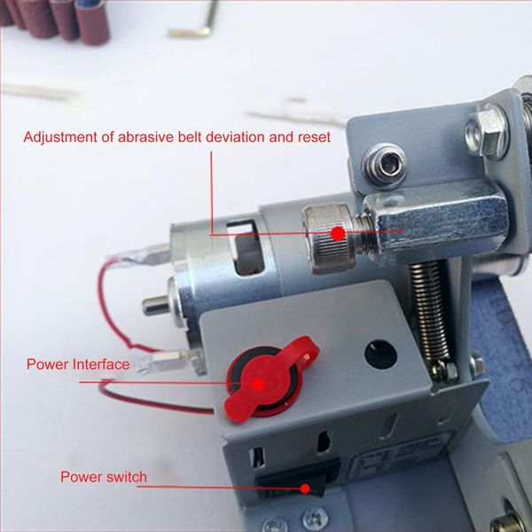 

mini electric angle grinder polisher sanding belt adapter for sanding machine grinding polishing machine edges sharpene