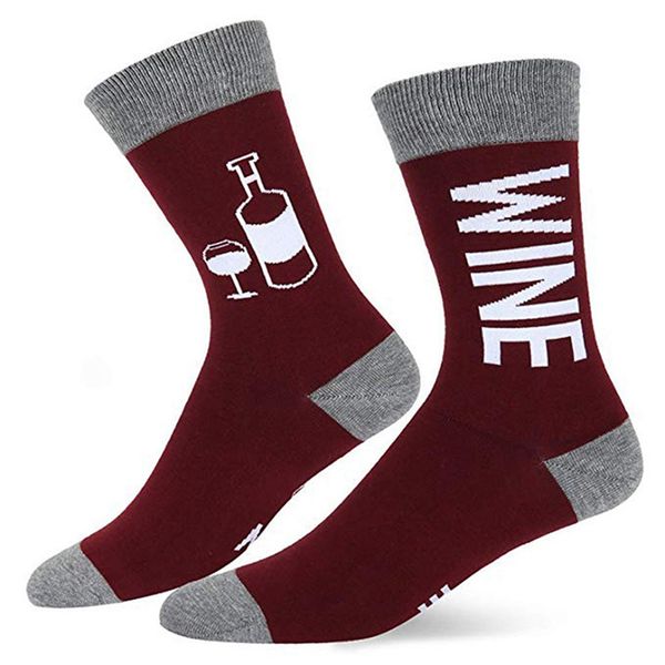 

if you can read this valentine's day gift socks european and american personality cotton socks sports dispensing letter, Black;white