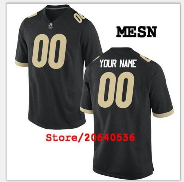 

custom mens,youth,women,toddler, purdue boilermakers personalized any name and number any size stitched college jersey, Black