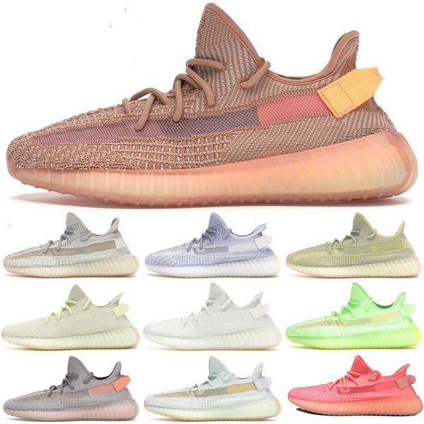 

designer men & women black clay glow antlia lundmark synth reflective zebra statice kanye west sneakers outdoor shoes