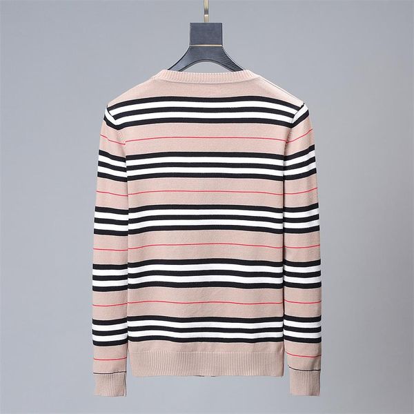 

new 2020 men's high-end design sweater pullover brand men's sweater knitwear long-sleeved design sweater winter men's wear -4, White;black