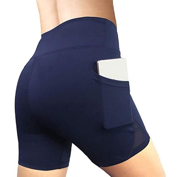 

women yoga shorts summer clothes high waist running shorts training fitness sports yoga solid color elastic stretchy new, White;red