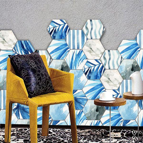 

six subsidies a living room bedroom can move floor subsidies diy split joint ink painting in water colours wall stickers lb013