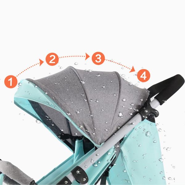 

kidlove baby infant shock-proof folding stroller ultra light high landscape baby stroller carriage baby bassinet 0-3y