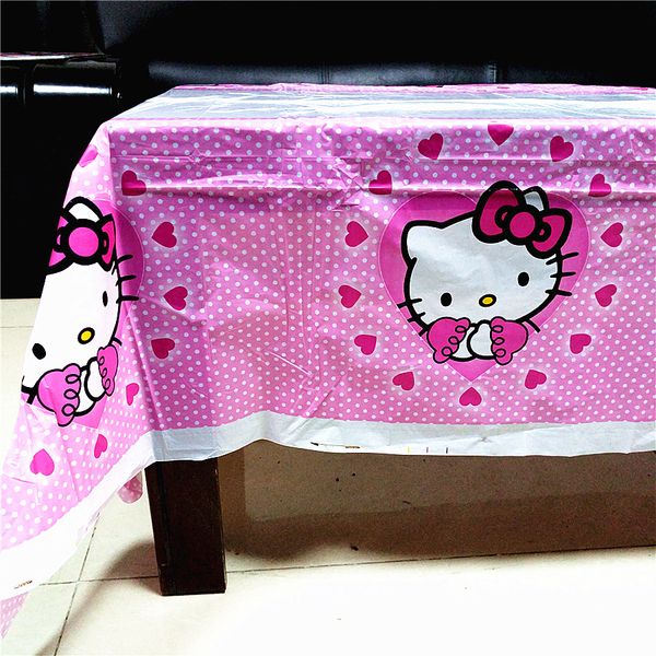 2019 108x180cm Hello Kitty Party Supplies Disposable Tablecloth