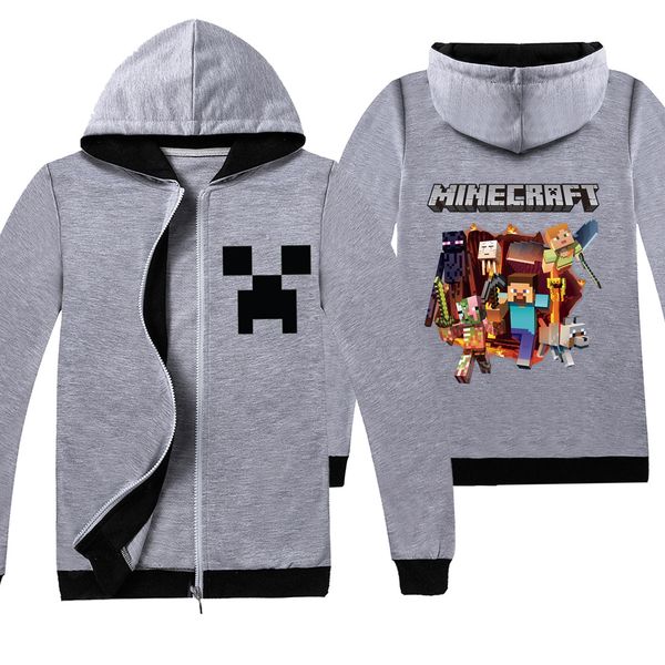 

new minecraft tiktok children cartoon alan walker faded deadpool legends venom cotton boys and girls long-sleeved hooded t-shirt clothing, Blue