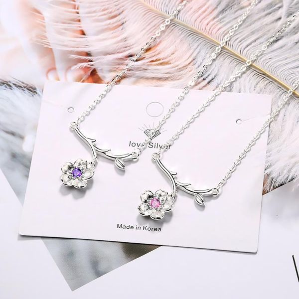 

selling s925 silver pink and purple man made crystal flower tree beauty bracelet for lady shopping party accessories