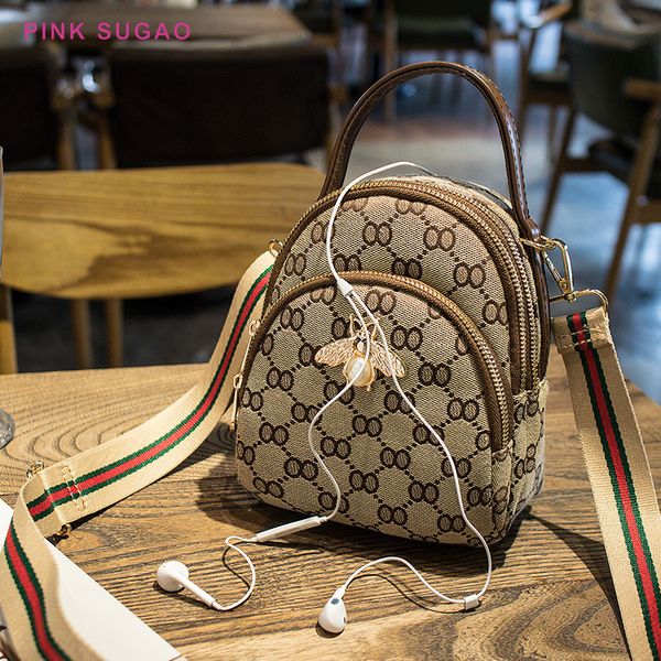 

pink sugao designer backpacks luxury shoulder backpack canvas women backpack 2020 new style tote designer handbag student school bags