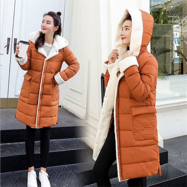

women's winter europe artificial fur long down jacket hat female winter coat women's jackets white duck down long sleeve coat, Black