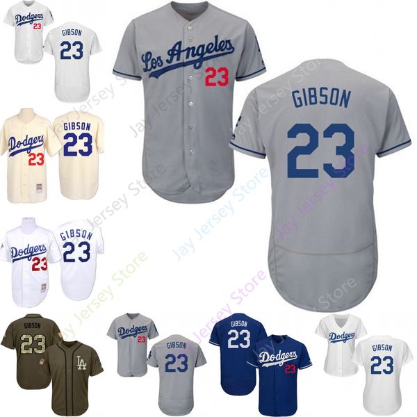 

Custom Los Angeles 23 Kirk Gibson Jersey Dodgers Jerseys Cool Base Flexbase White Black Red Grey Home Away Men Women Youth Cheap All Stitche