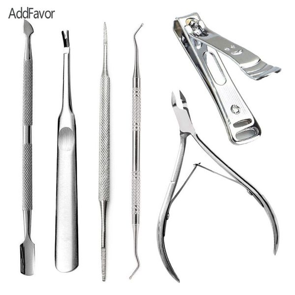 

addfavor manicure set nail cuticle remover scissors dead skin cutter cuticle pusher removal clipper ingrown nail cleaner tools
