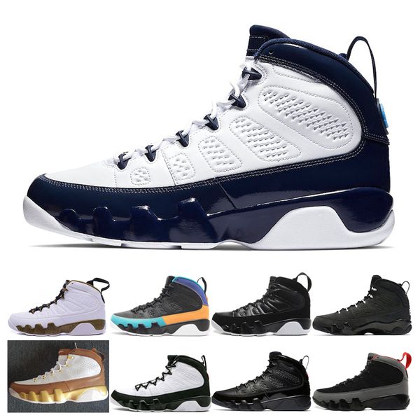

Men 9 9s UNC Basketball Shoes Anthracite Dream It, Do It Bred The Spirit Black white Mop Melo 2010 RELEASE Athletics Sneaker Shoes