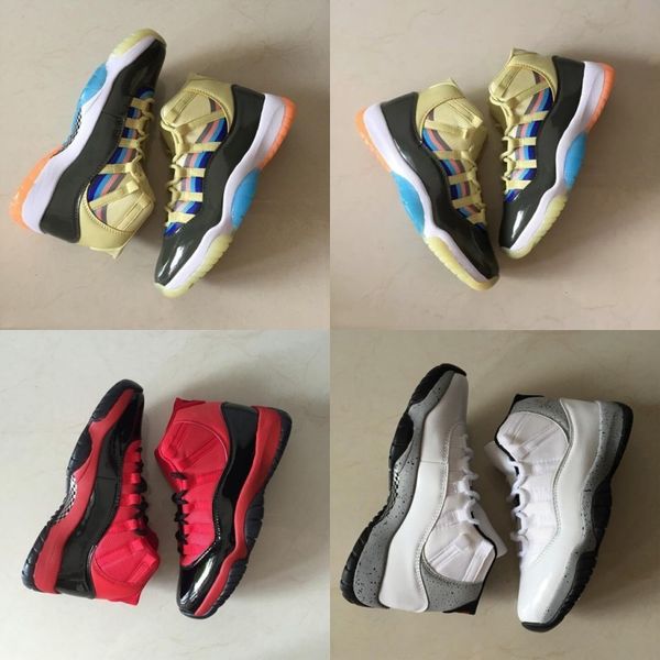

11 high basketball shoes mens new outdoor sports shoes red black white rainbow chicago designer shoes 11s athletic sneakers large size 40-47