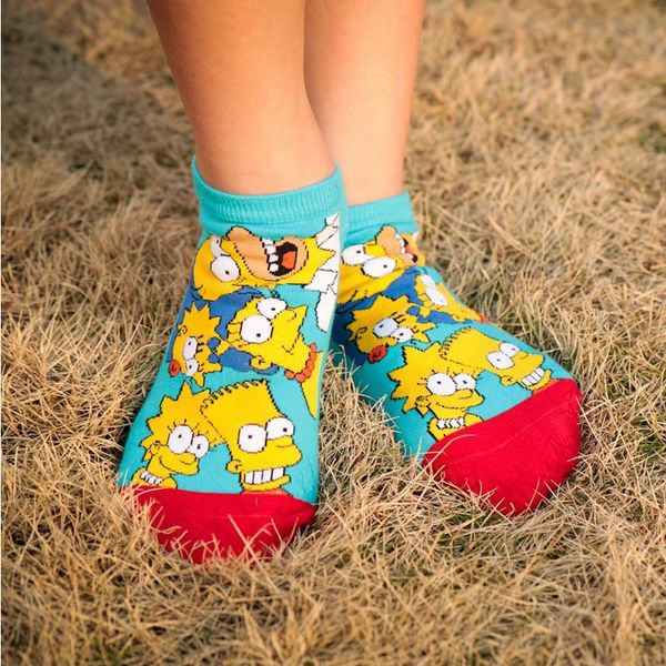 

2020 spring summer new cartoon funny 100% cotton socks print family happy women's socks, Black;white