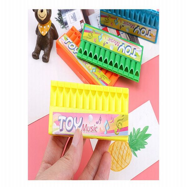 

children's harmonica music early education toy 10 hole plastic baby puzzle mini tone piano