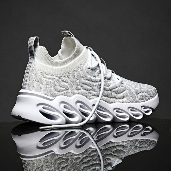 

2020 gray white running shoes men outdoor light weight jogging walking shoes spring summer mesh breathable sport sneakers brand
