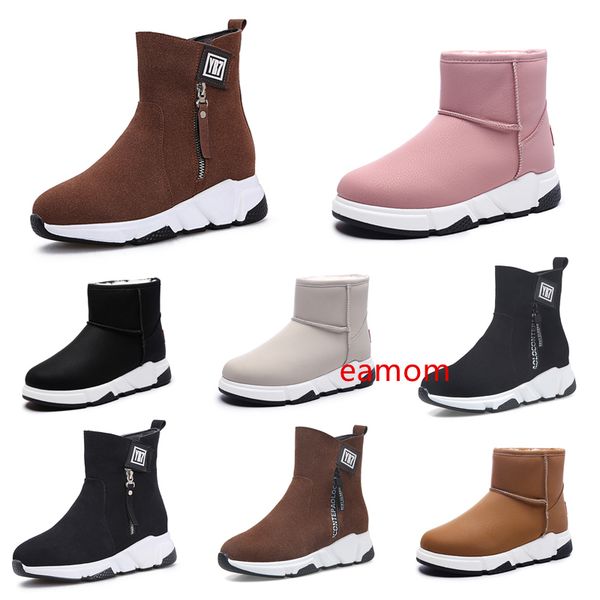 

ale non-brand winter women boots triple black red beige brown suede snow ankle boots keep warm 35-40 style 14