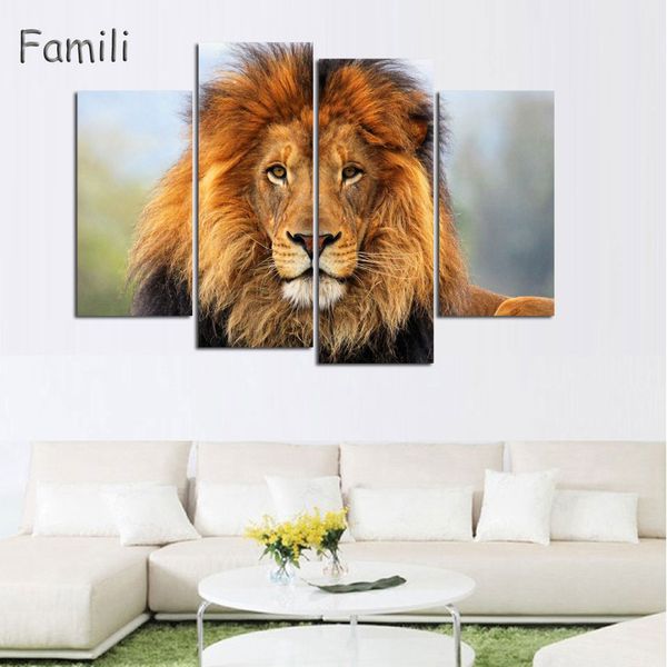 2019 Wall Art Modern Printed Animal Lion Oil Painting Canvas Painting Home Decor For Living Room Canvas Print Unframed From Xiaofang8810 11 96