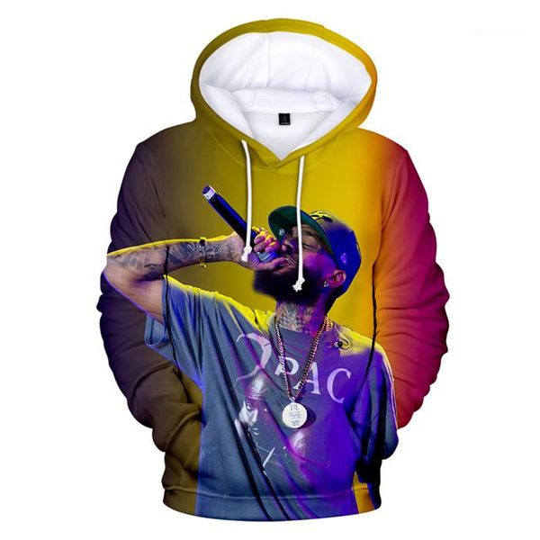 

style homme clothing fashion casual apparel nipsey hussle mens 3d print autumn designer crew neck pullover hip hop, Black