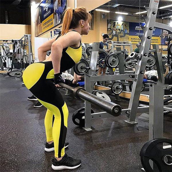 

women fitness yoga suit overalls fitness tracksuit female jumpsuit jogging gym femme ensemble sport yoga wear
