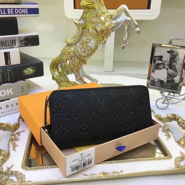 

wallet designer handbags wallet luxury clutch women wallets mens wallet designer purse card holder genuine leather wallets with box 60017, Red;black