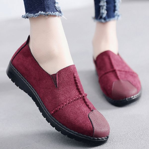 

2020 new style lazy slip-on casual women's shoes breathable cloth shoes fashion flat wholesale, Black