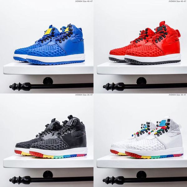 

2019 new lf1 fashion lunar duckboot mens hight boots leather waterproof sneakers women mens 1 designer chaussures running shoes 36-47