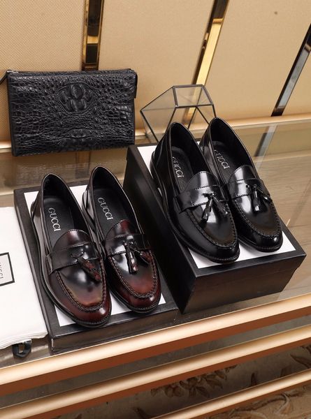 

high-end luxury fashiondesigner men's party casual dress shoes business wedding shoes classic shoes triple platform vintage men's, Black