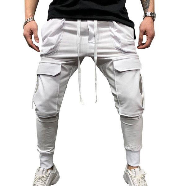 

mjartoria 2019 new autumn hip hop joggers men black harem pants multi-pocket man sweatpants streetwear casual mens pants