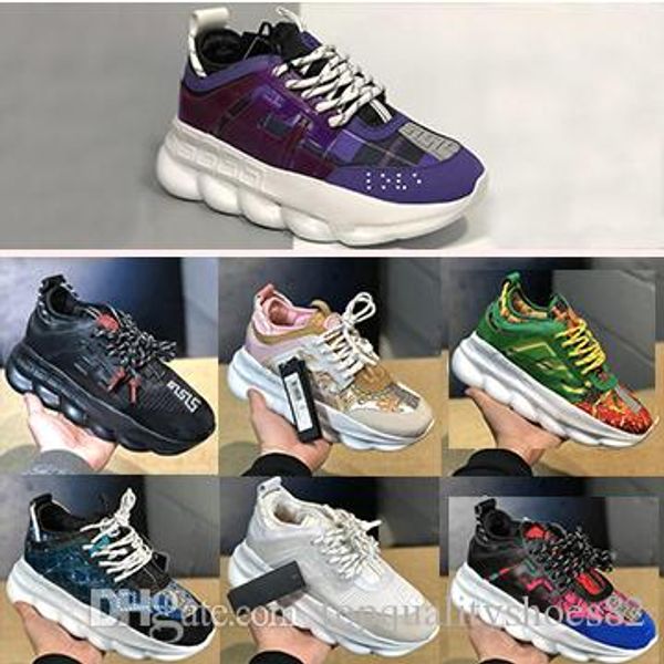 

chain reaction luxury trainers shoes mens womens 2019 new fashion district medusa lux chaussures de homme femme designer men sneakers 36-45
