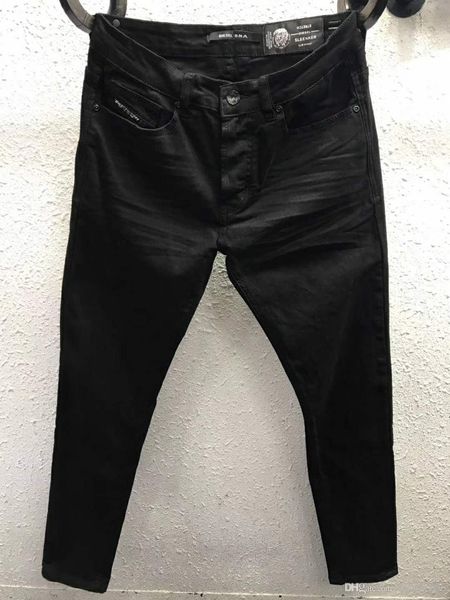 

new 2019 style diesel famous casual designers design slim fashionable ripped jeans motorcycle summer trousers pencil jeans pants 16160, Blue