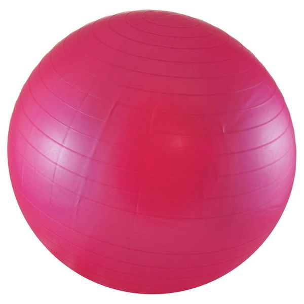 

balancing stability ball for yoga pilates anti-burst + air pump pink 45 cm