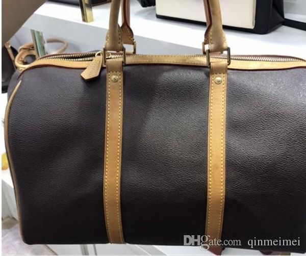 

n41414 keepal 45см 50см 55cml классический мужчины женщины путешествия багажа сумки высокое качество марка сумка сумка неподдельной кожи пле
