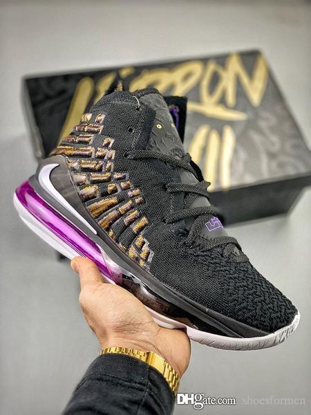 

nl17bq 2020 basketball shoes bq3177-004 lebron 17 future lakers eggplant men designer shoes james 17s zoom eggplant amarillo