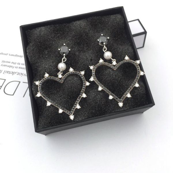 

мода жемчужина s925 eardrop, Golden;silver