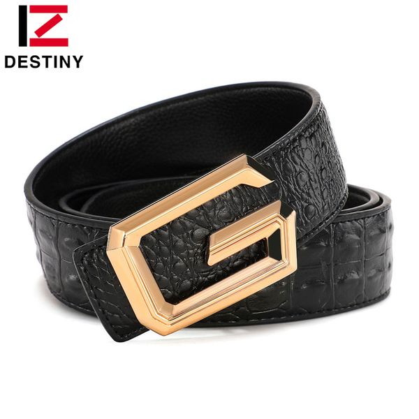 

fashion men's luxury designer male genuine leather strap casual business 3.8cm cowhide, Black;brown
