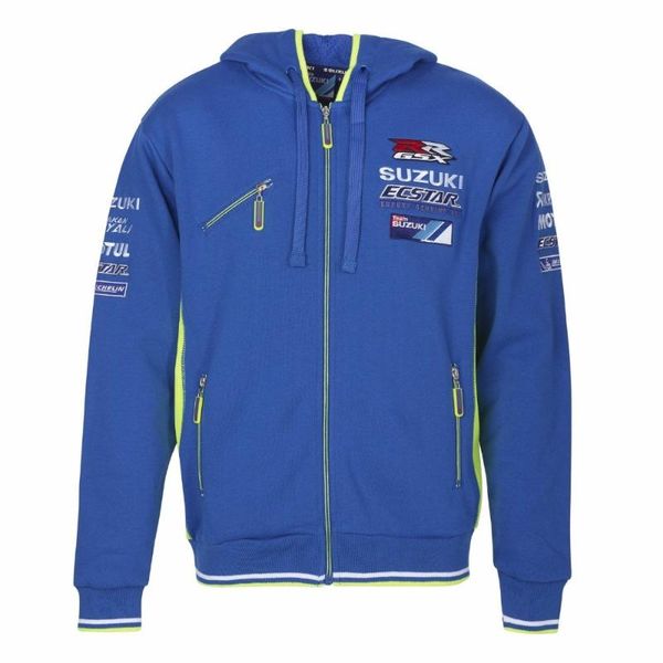 

winter sweatshirt for motorcycle bmx bike off-road hoodie motocross men's blue coat