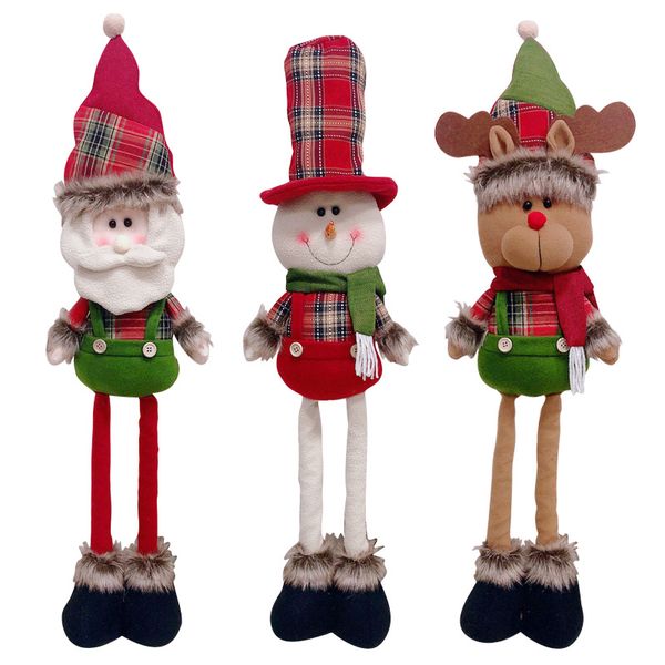 

1pc adjustable christmas doll decorations christmas tree decorations innovative santa snowman