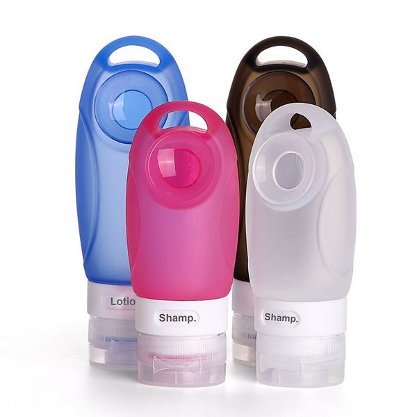 

1 шт портативный практичный путешествия бутылка давление бутылки пустой силиконовый шампунь кондиционер шампунь контейнер с присоской